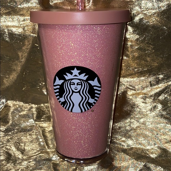 Rare Starbucks Pink Glitter Tumbler Cup